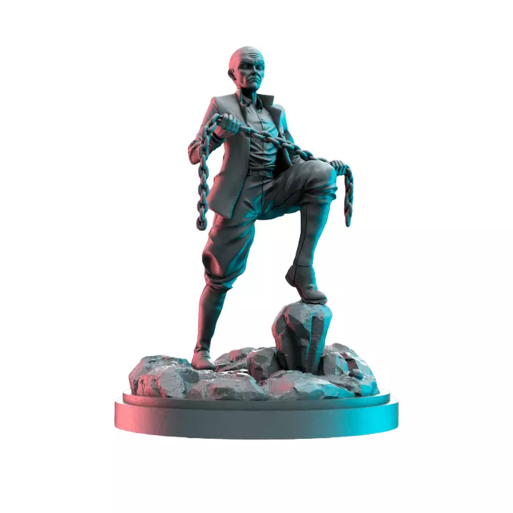 Old Psychic Evil Twin II - Scale Tabletop Model 3D print model