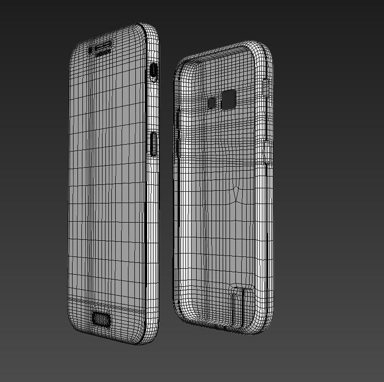 SAMSUNG A3 2017 model with cover 3D model_7