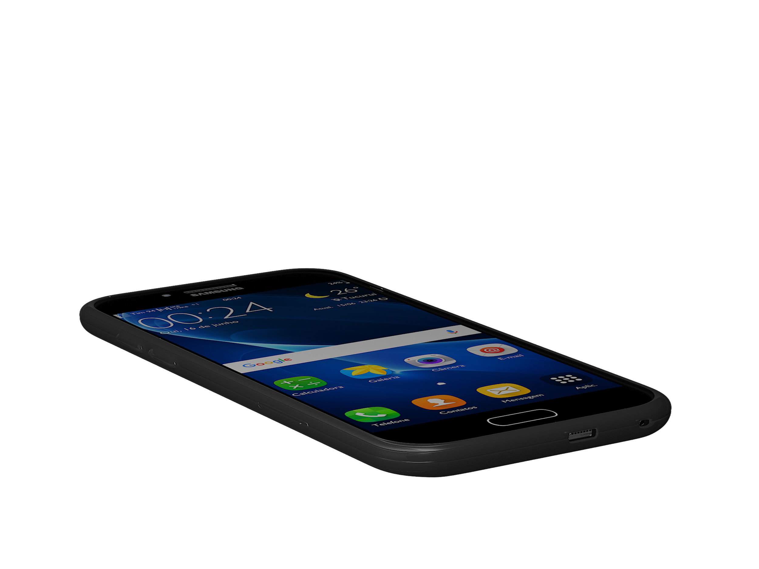 SAMSUNG A3 2017 model with cover 3D model_4