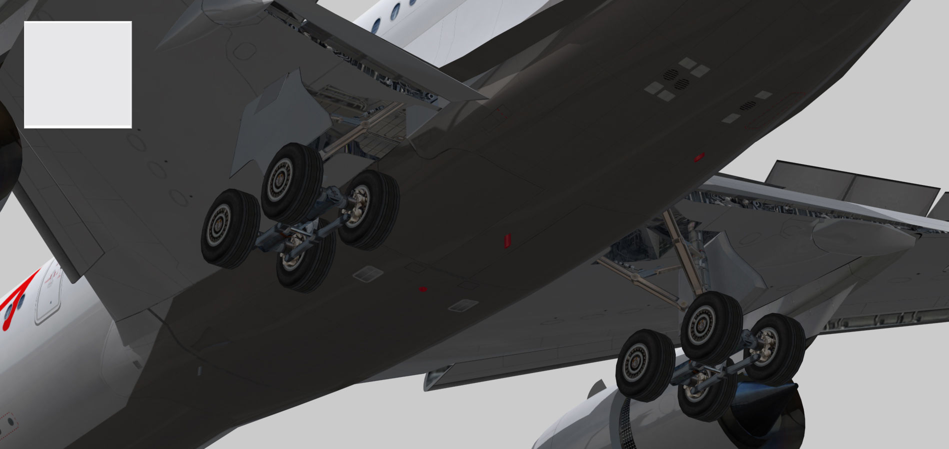 Airbus A350-900 XWB Asiana Airlines HL8078 Low-poly 3D model_7