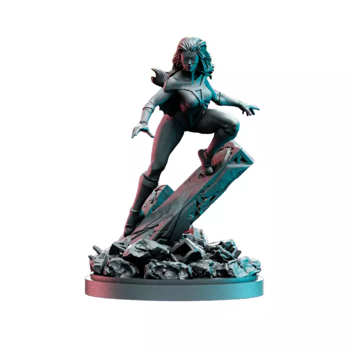 Lady Web IV - Fantasy 3D Print Model 3D print model