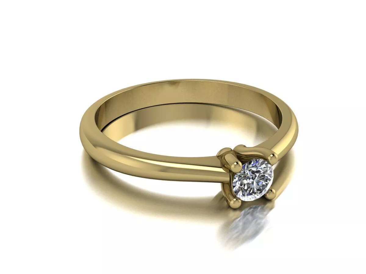 Diamond Ring Luxury Jewelry 3D print model