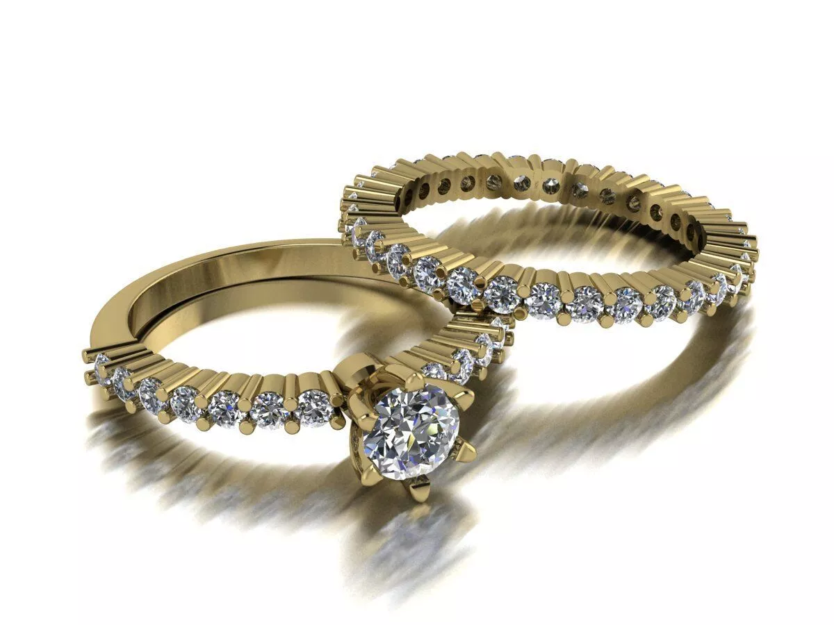 Diamond Ring Luxury Jewelry 3D print model