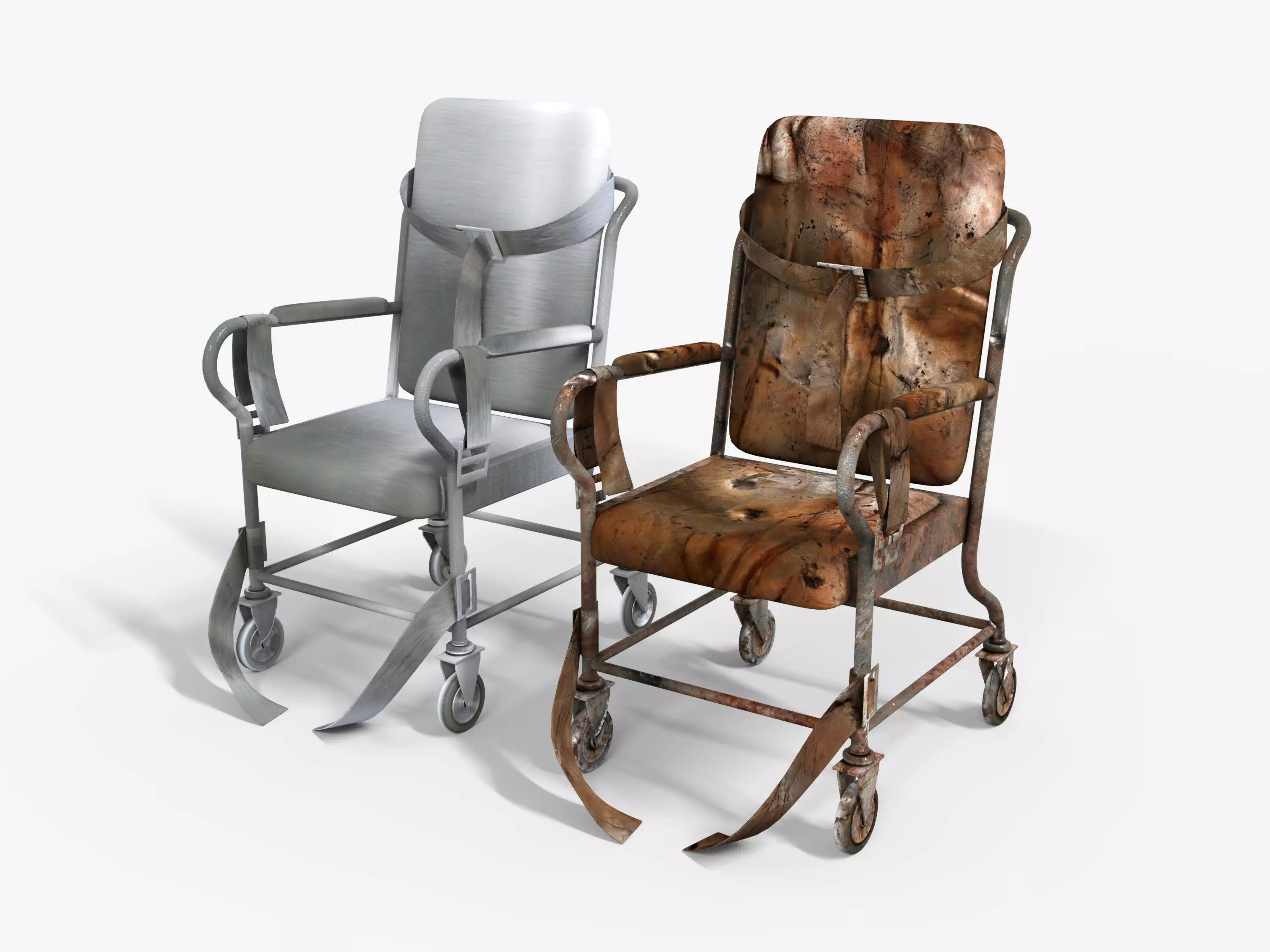 Wheelchair - Abandoned Asylum Low-poly 3D model