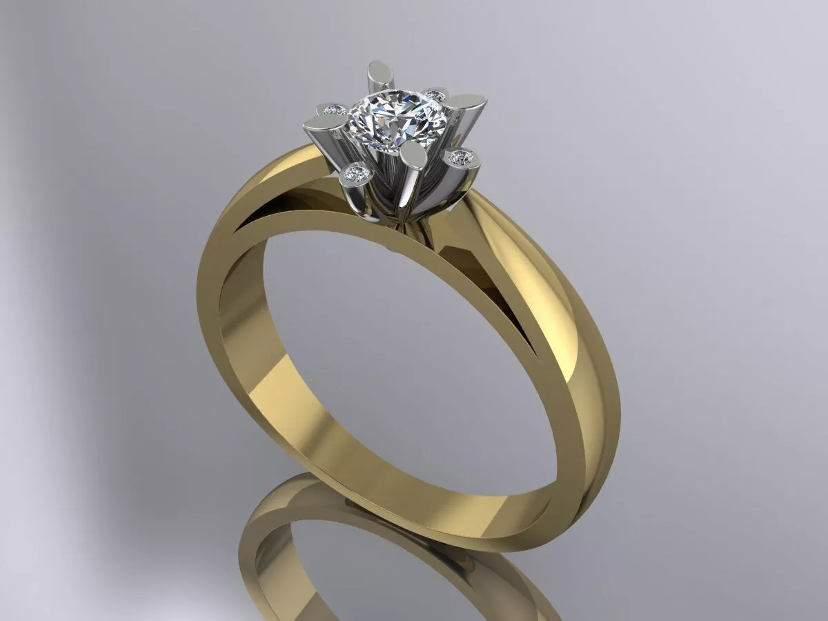 Diamonds Ring Luxury Jewelry 3D print model