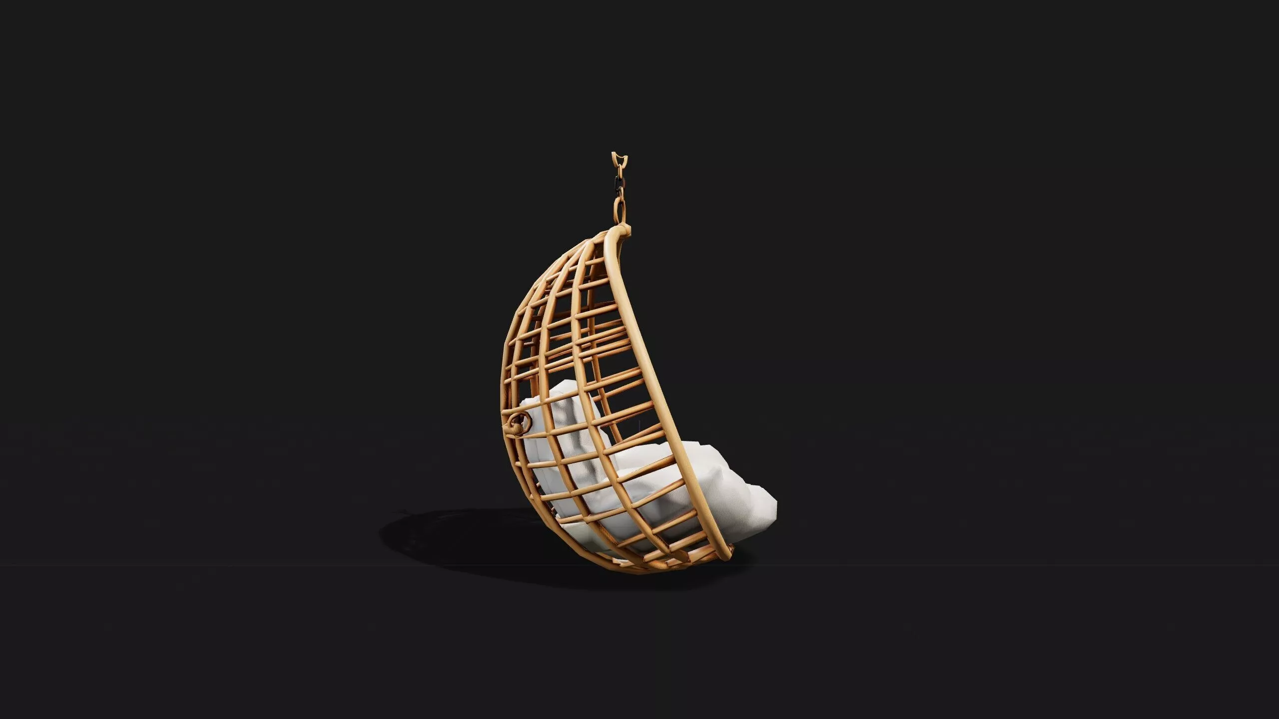 Hanging egg chair Free low-poly 3D model
