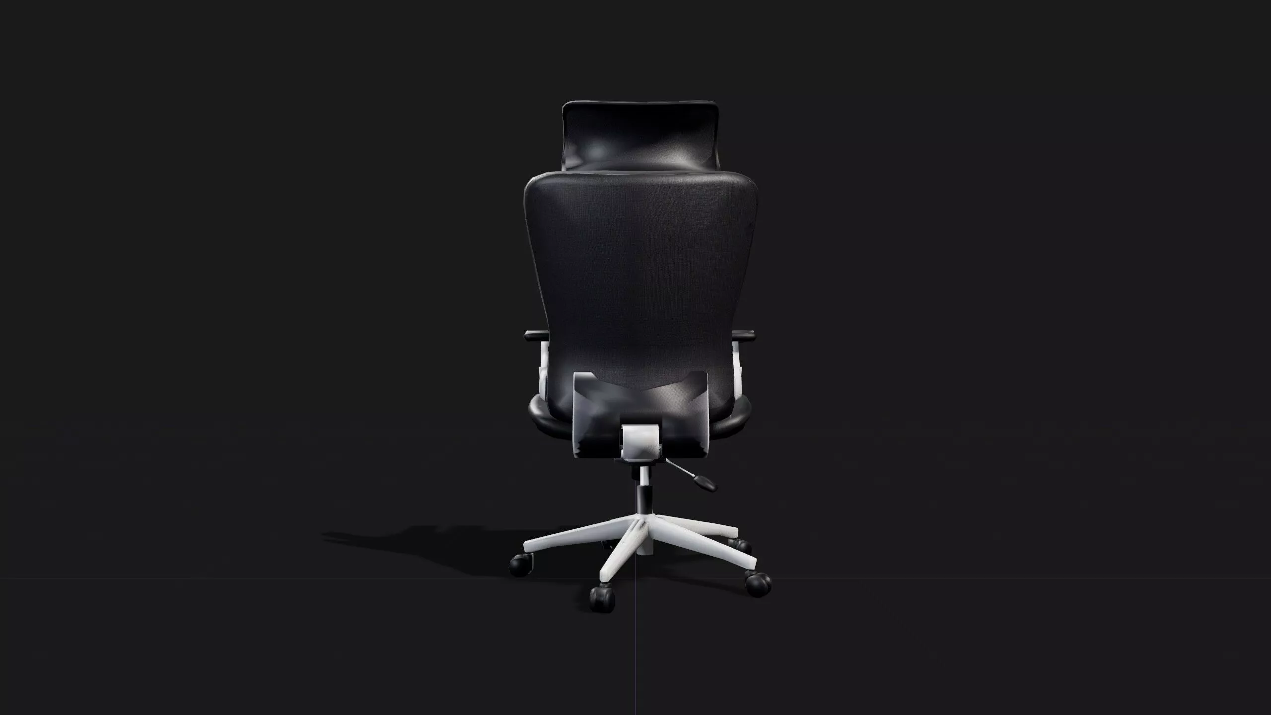 Ergonomic office chair Free low-poly 3D model