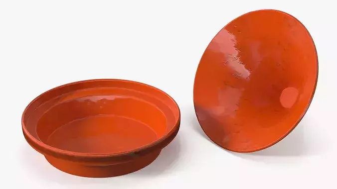 Moroccan Tagine Pot Ceramic 3D model 6