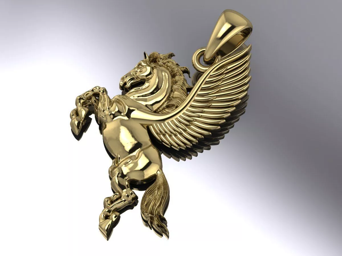 Pegasus Pendant Luxury Jewelry 3D print model