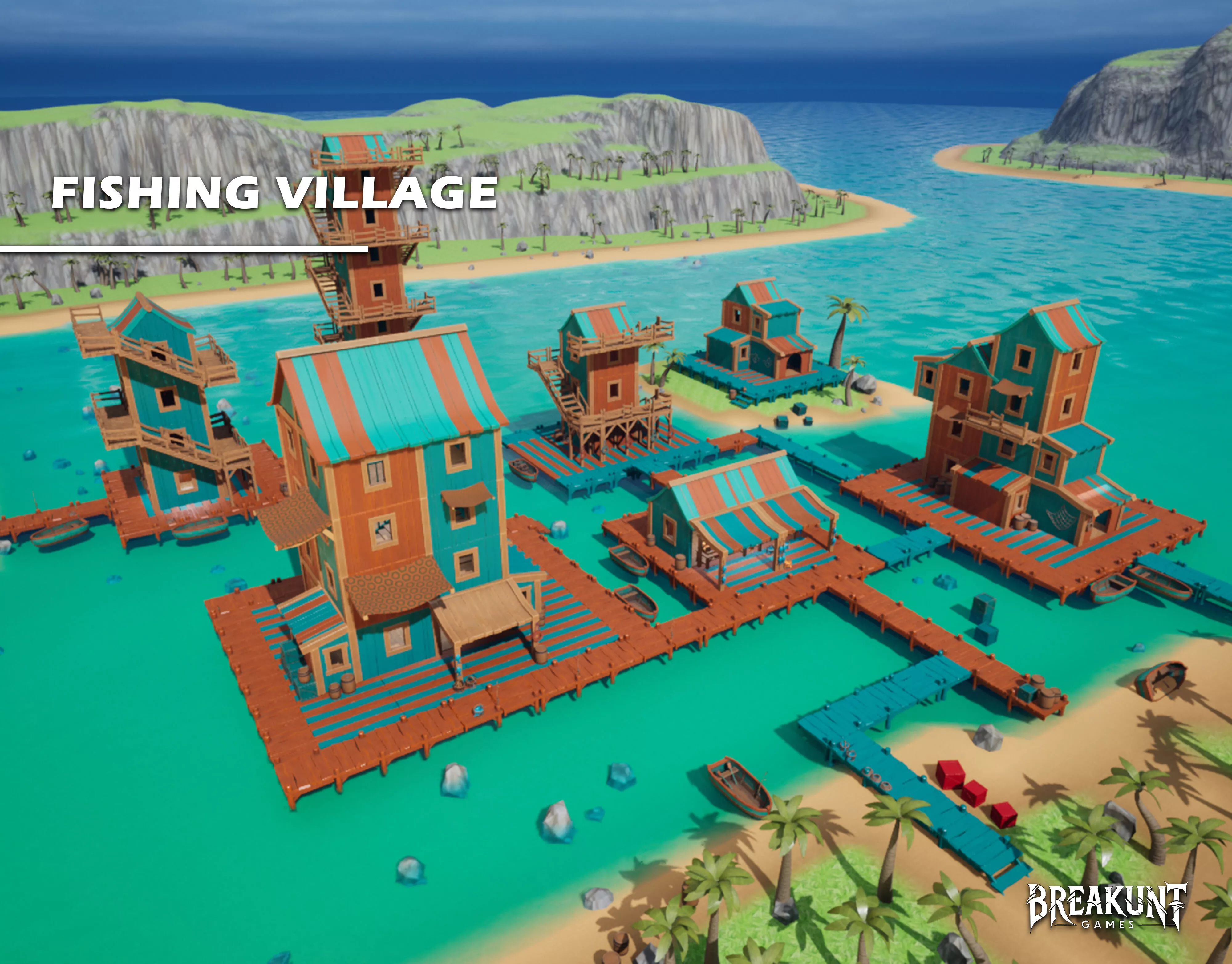Fishing Village - Unreal Engine 5 3D model