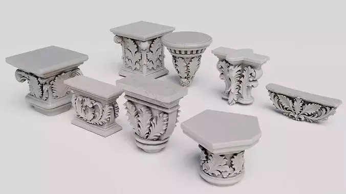 Classic Architectural Corbels and Ornaments Bundle