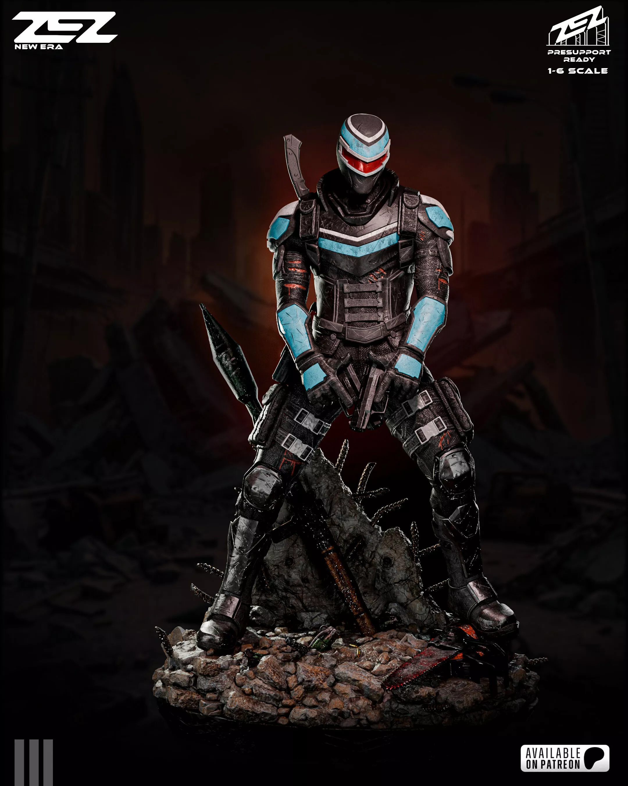 VIGILANTE ZEZ STL 3D print model
