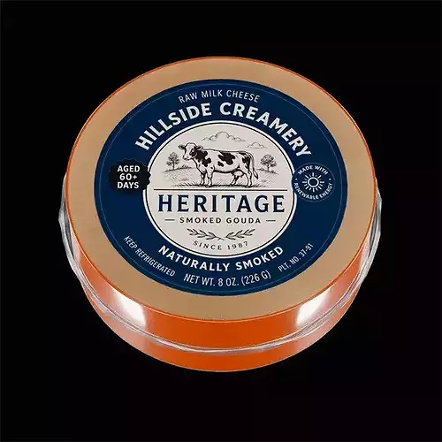 Smoked Gouda 2 3D model 2