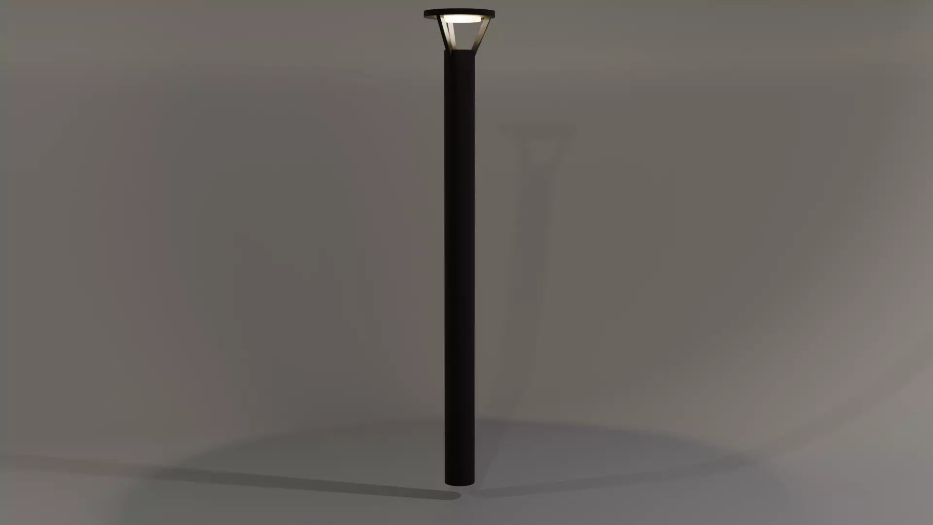 Modern Street Lamp Low Poly 3D Model Low-poly 3D model