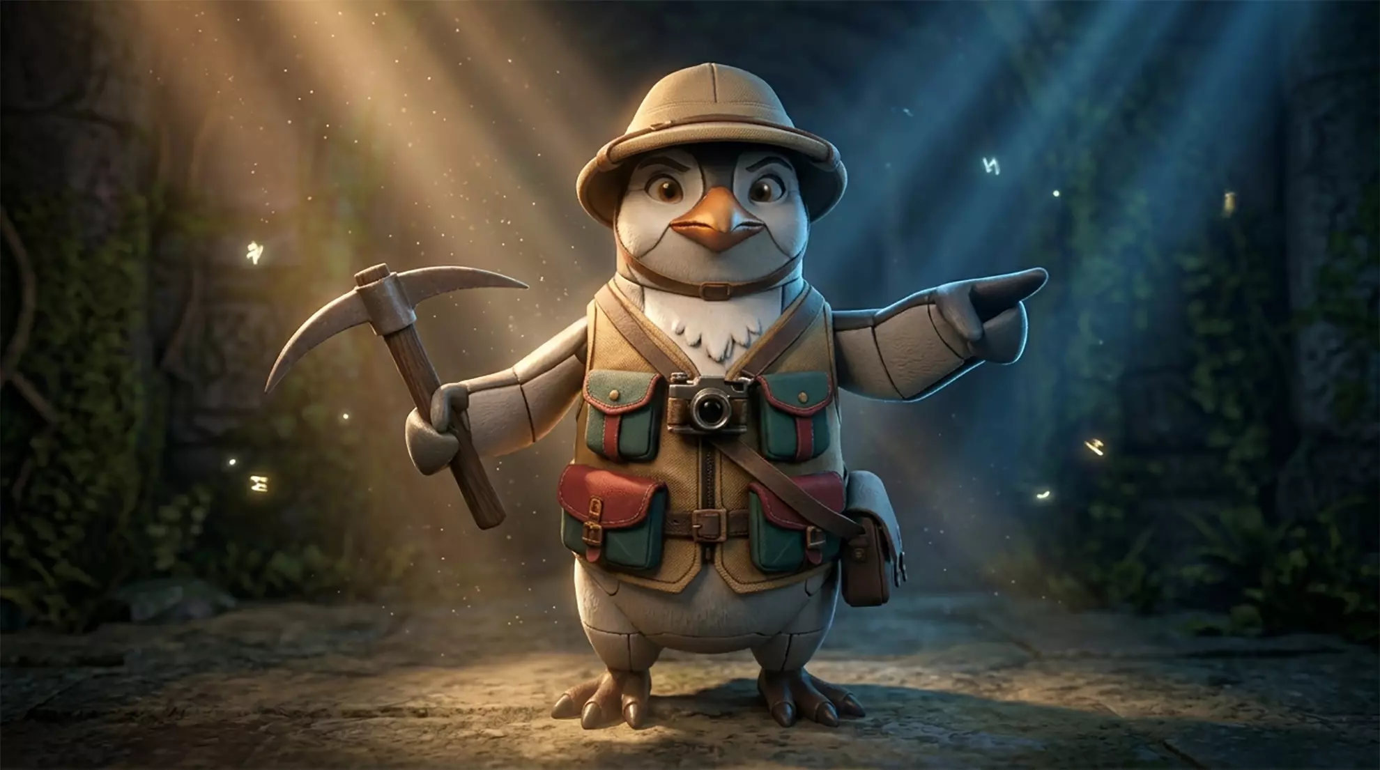 Archaeologist Penguin 3D Character Model Multiple Formats 3D print model