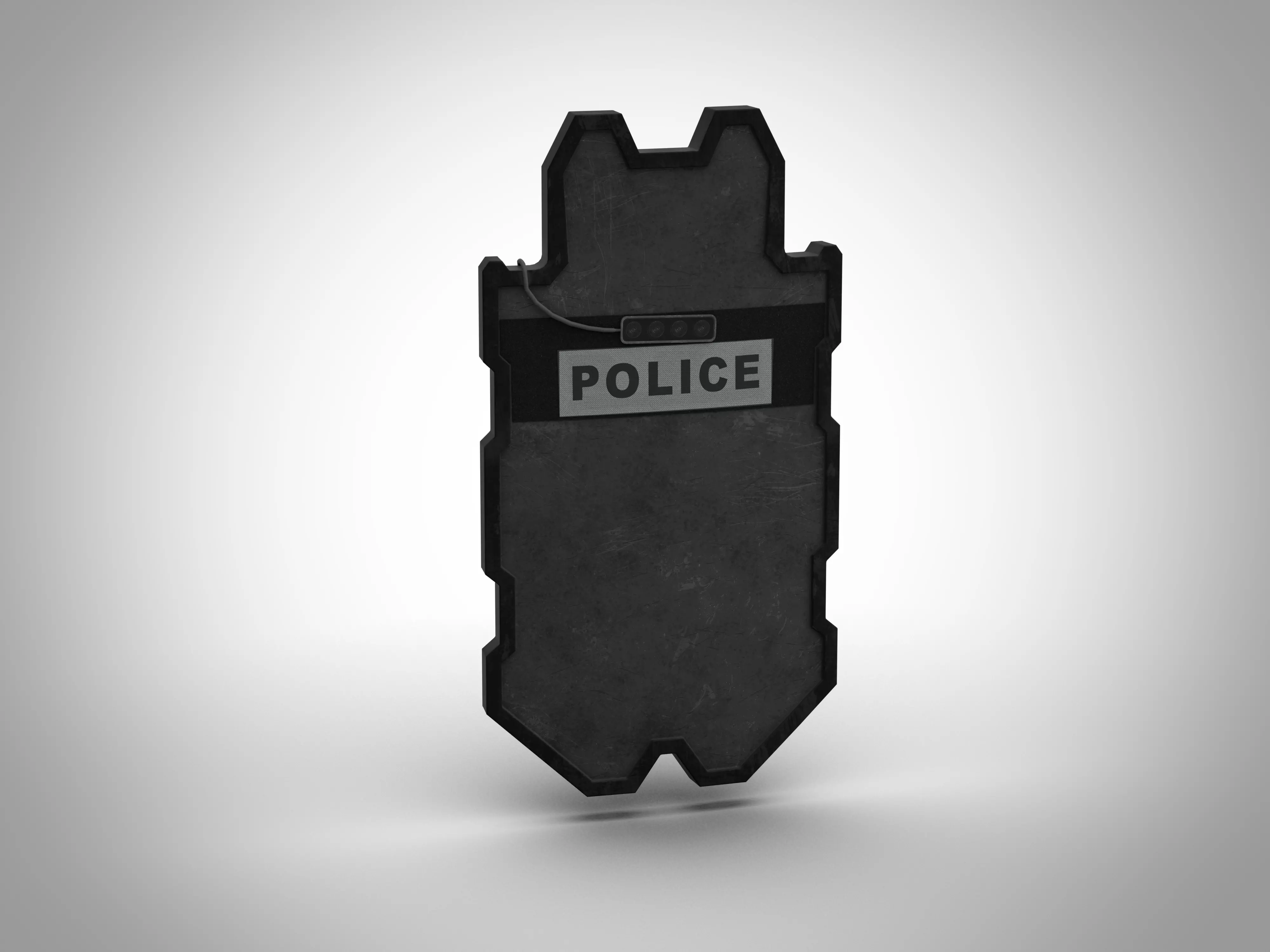 Knight ballistic shield Low-poly 3D model