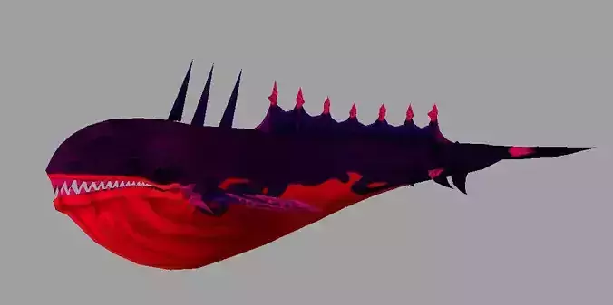 model fish with spikes