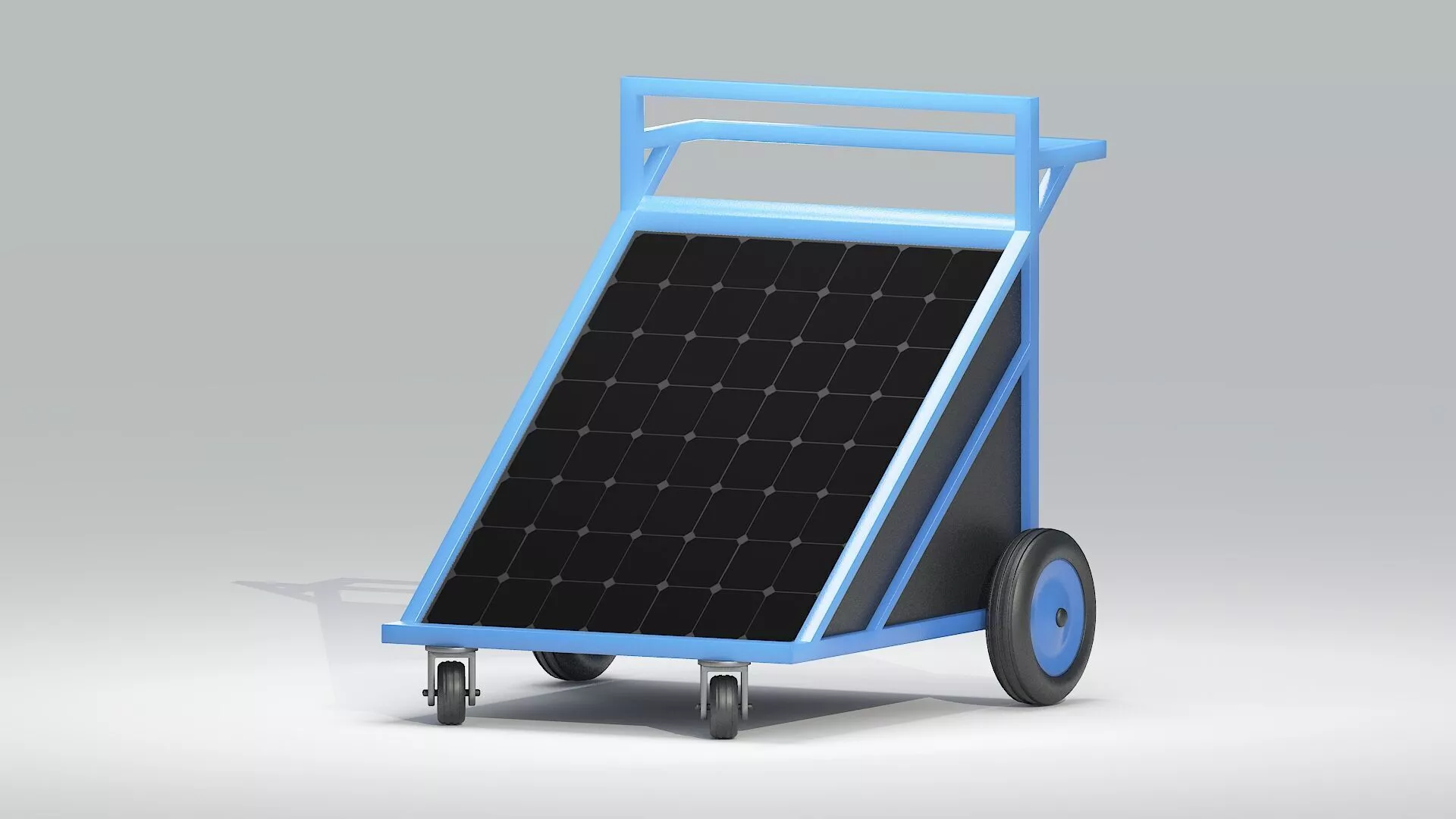 Solar Panel Cart 3D model