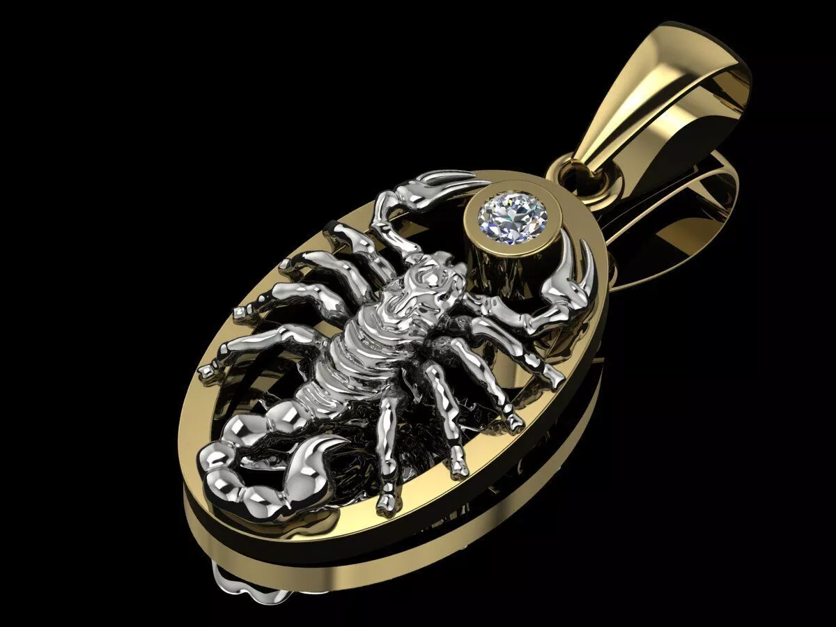 Scorpion Pendant Luxury Jewelry 3D print model