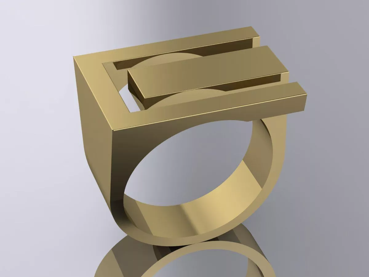 Elegant Ring Luxury Jewelry 3D print model