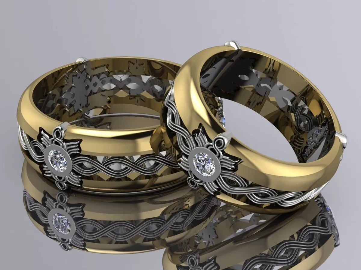 Wedding Ring Luxury Brand Jewelry 3D print model