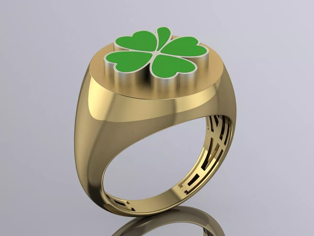 Clever Flower Ring Luxury Jewelry 3D print model