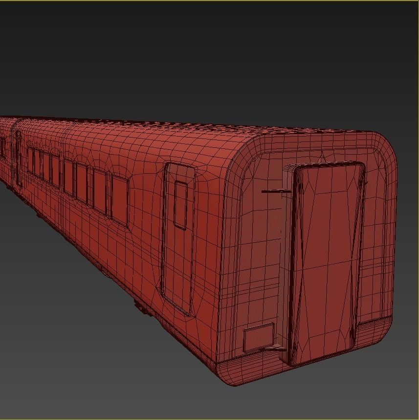 Siemens CRH2 High Speed Train 3d model vray renderer 3D model_7