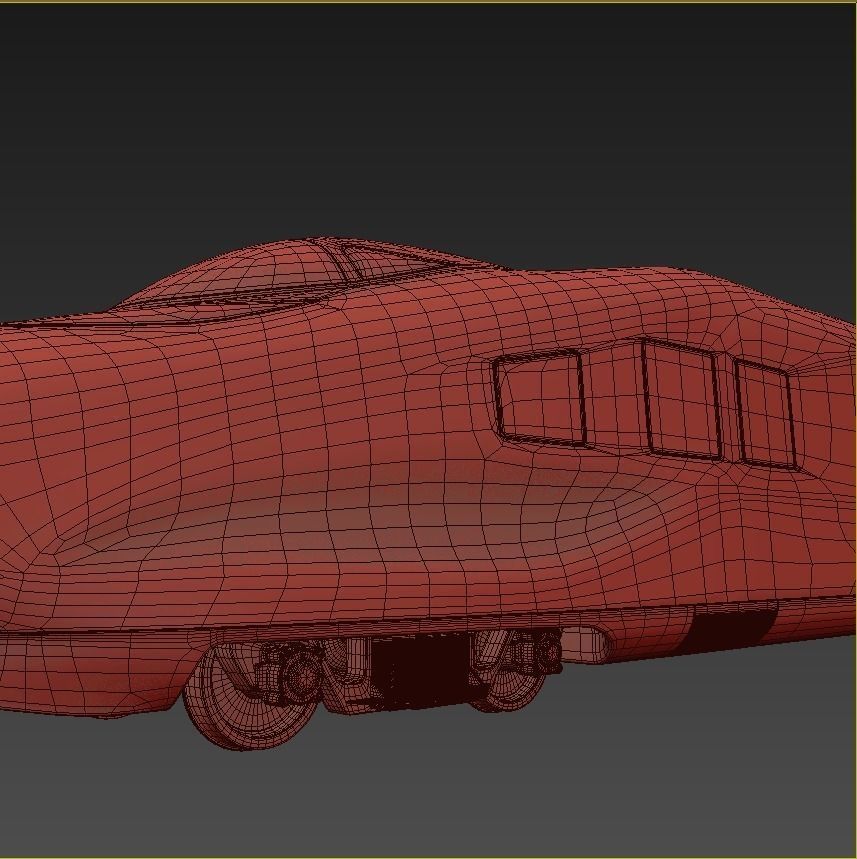 Siemens CRH2 High Speed Train 3d model vray renderer 3D model_6