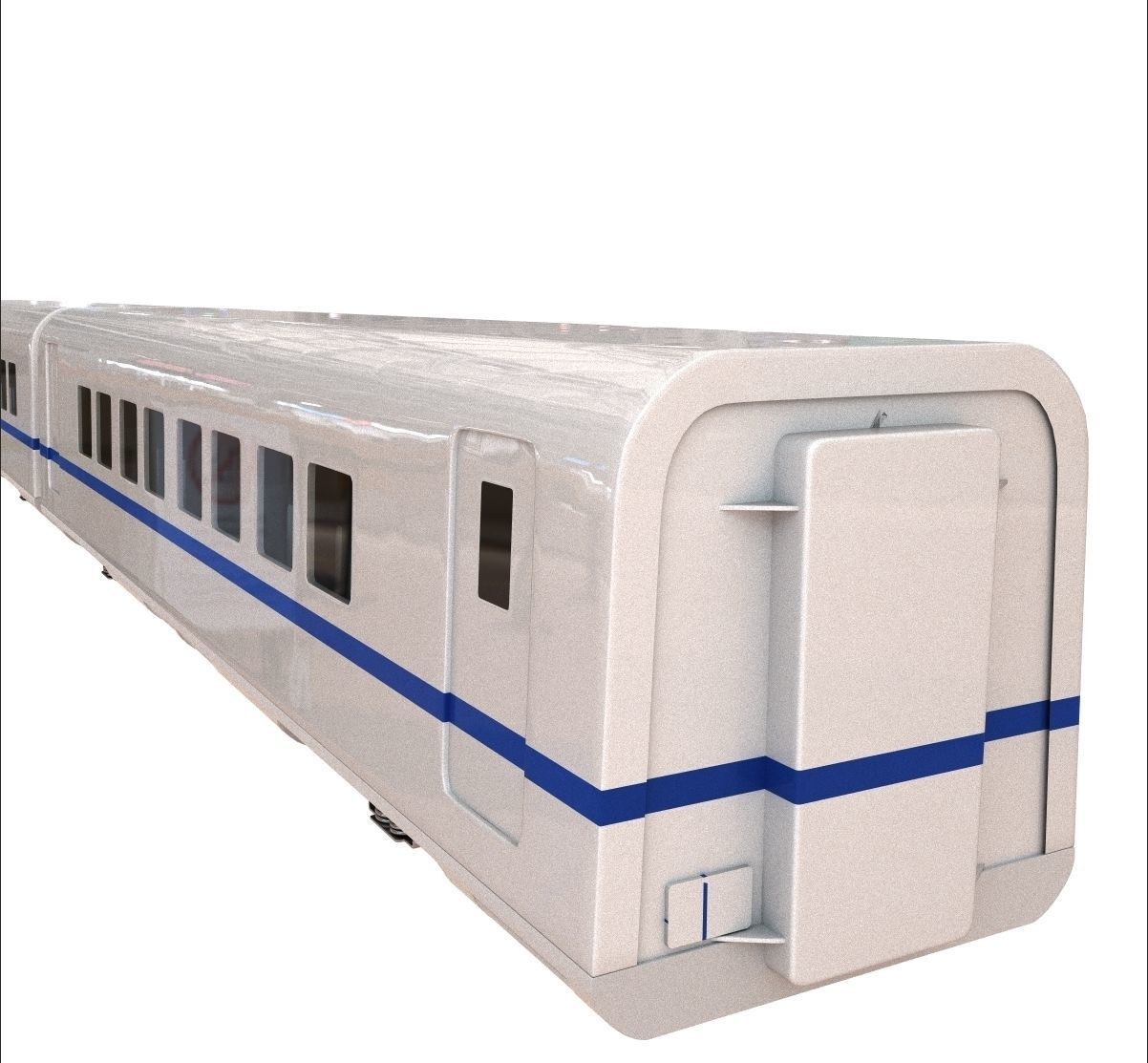 Siemens CRH2 High Speed Train 3d model vray renderer 3D model_4