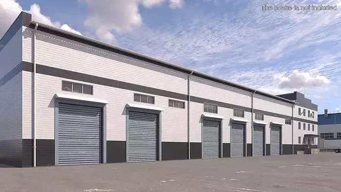 Manufacturing Facility 3D model 3