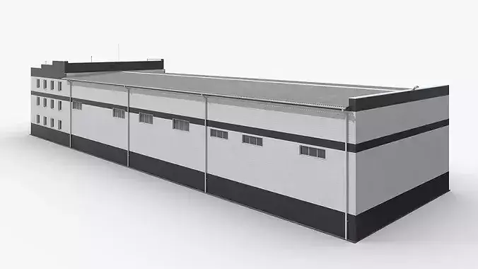 Manufacturing Facility 3D model 5