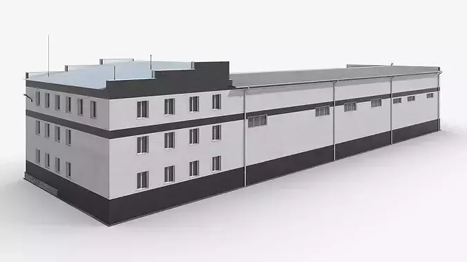 Manufacturing Facility 3D model 6