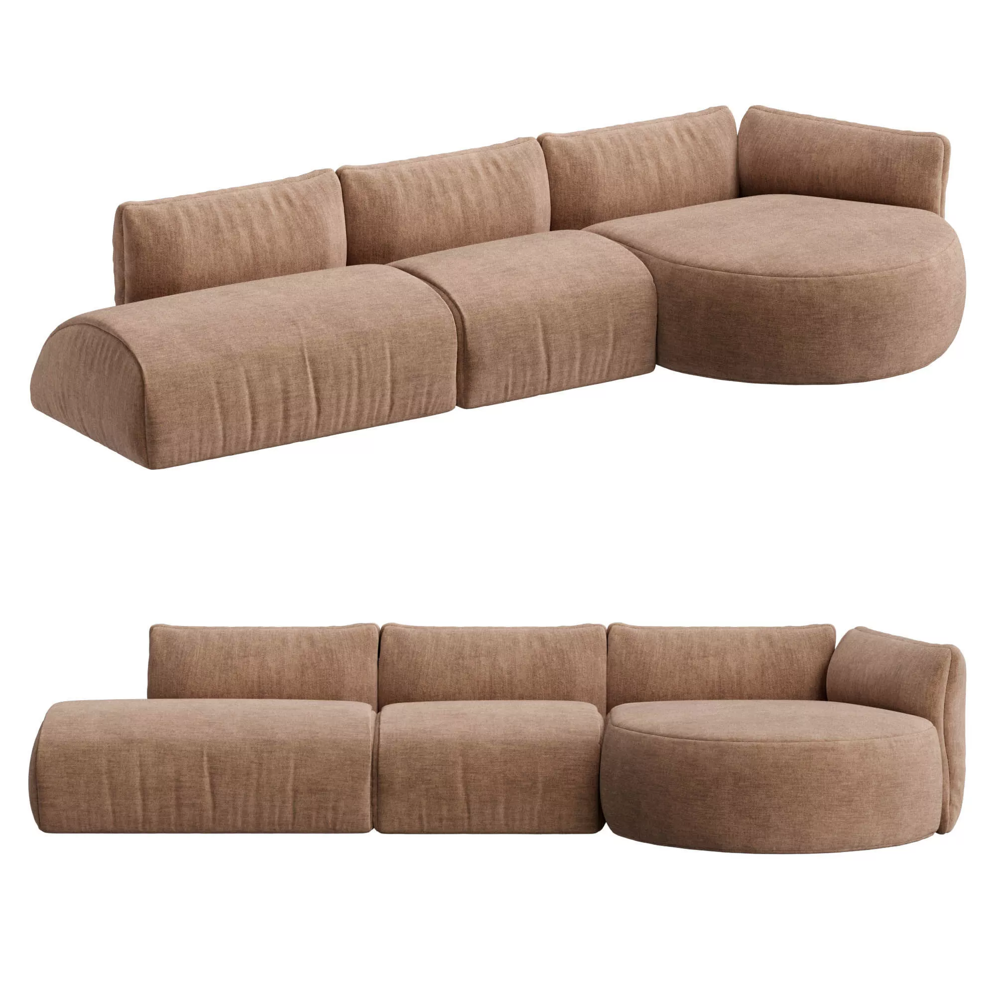 The Slipper Natadora Sofa 3D model