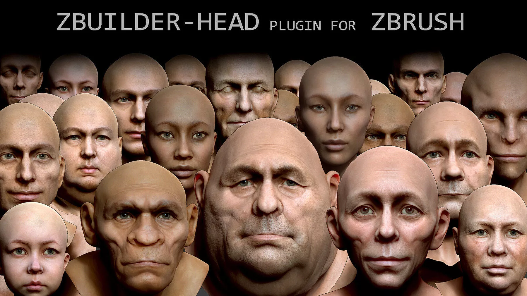 Human Zbuilder Head 3D model