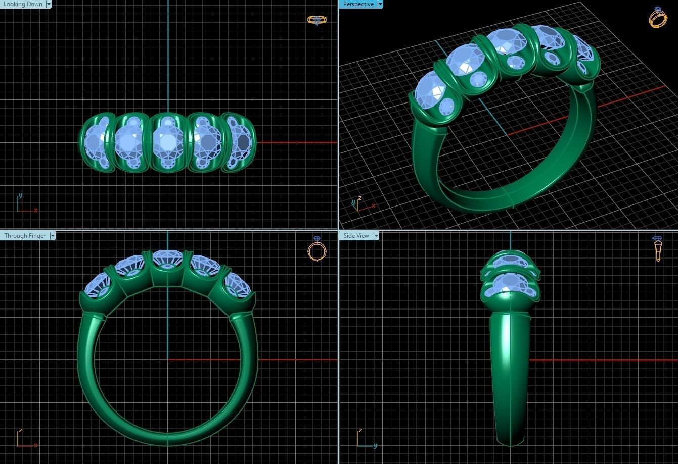 Ring R0061 3D print model_2