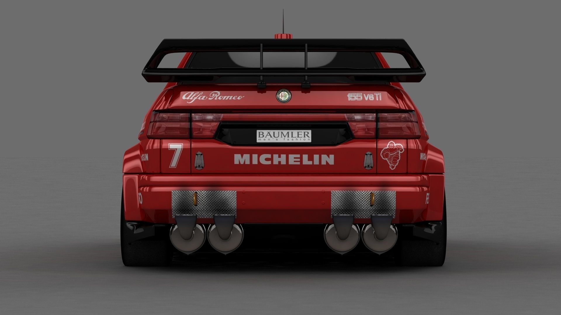 Alfa Romeo 155 V6 TI DTM 3D model_4