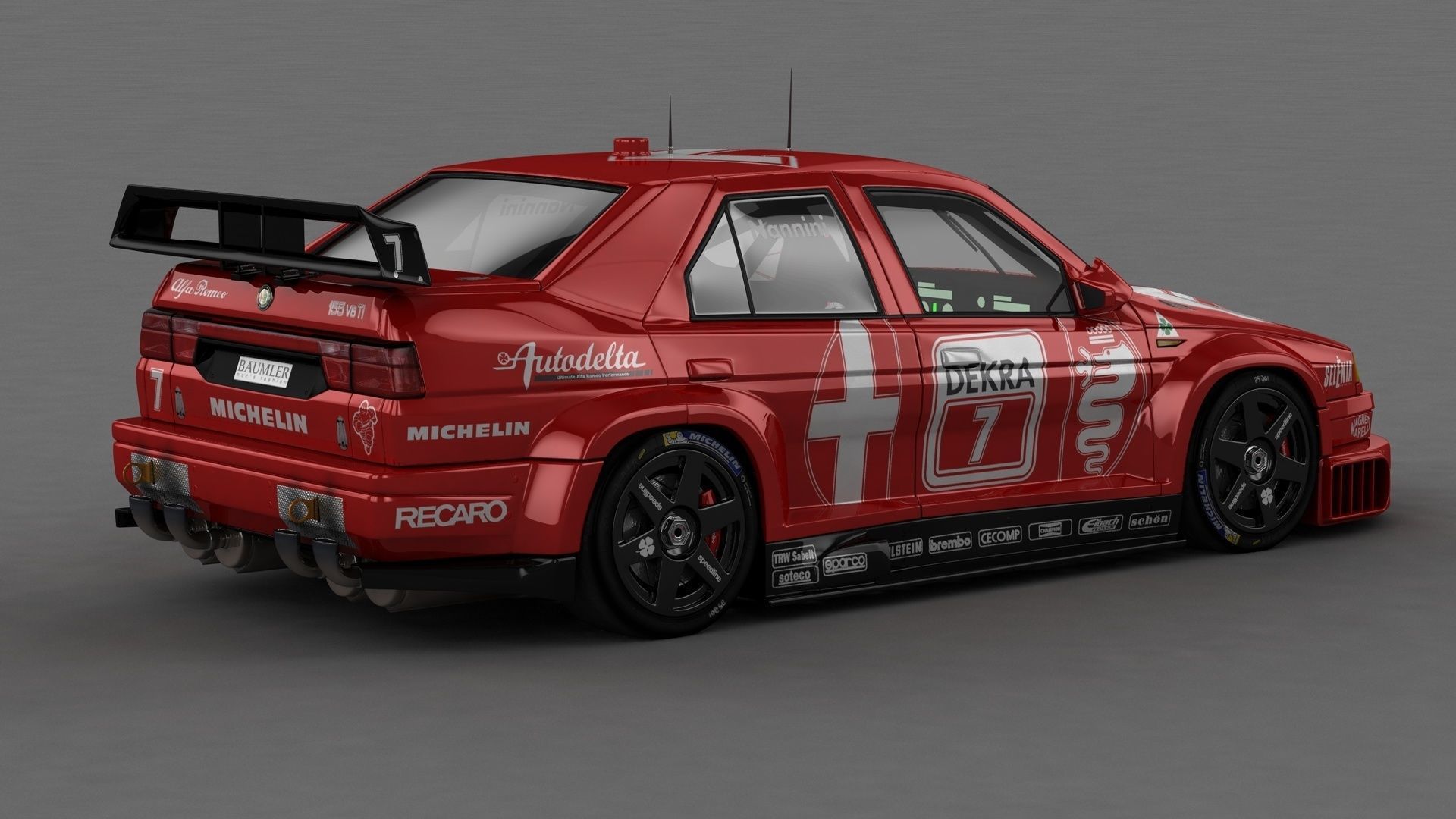 Alfa Romeo 155 V6 TI DTM 3D model_7