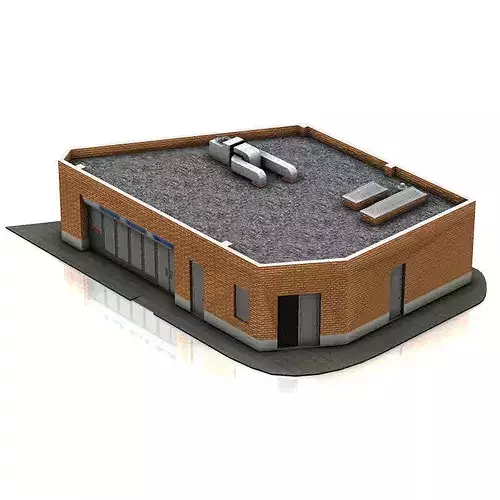 Auxiliar Building 3D model 3