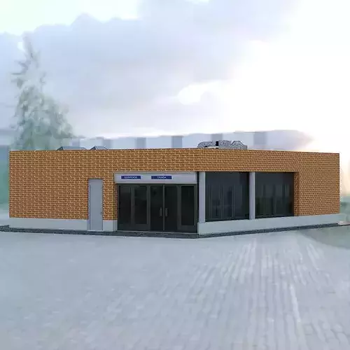 Auxiliar Building 3D model