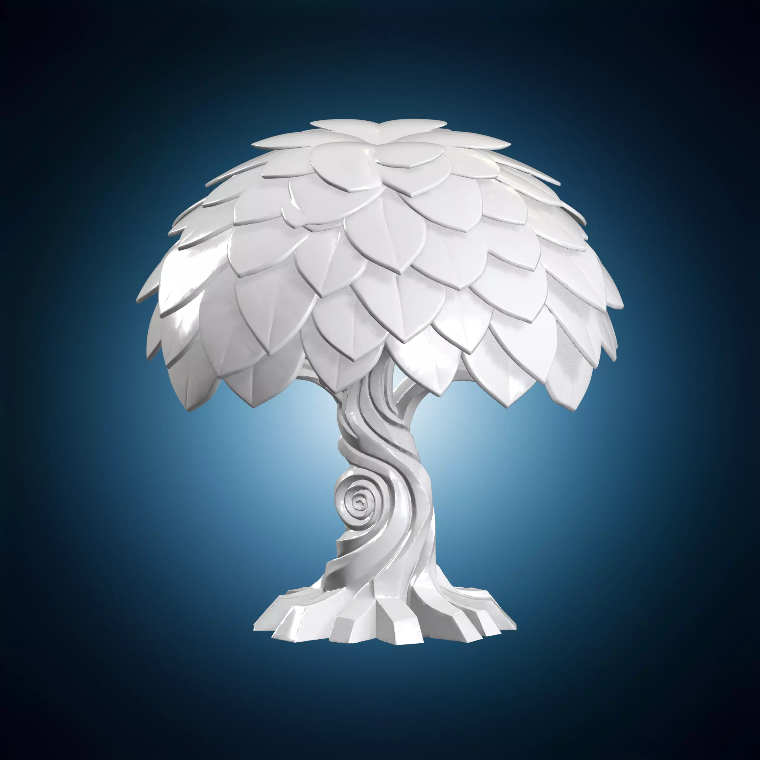 Spiral Grove Tree Geometric 3D Print Model 3D print model