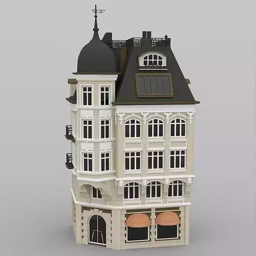 Bankhaus 3D model 7
