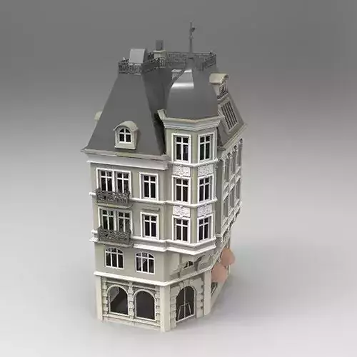 Bankhaus 3D model 4