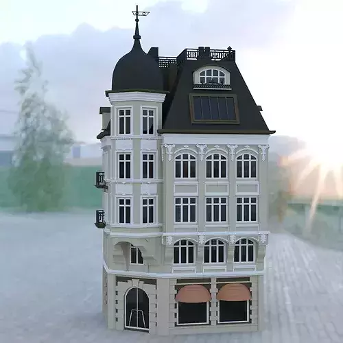 Bankhaus 3D model 6