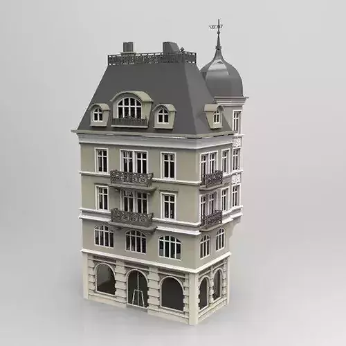 Bankhaus 3D model 5