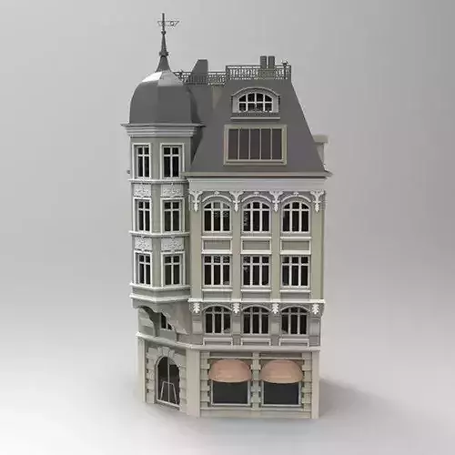 Bankhaus 3D model 2