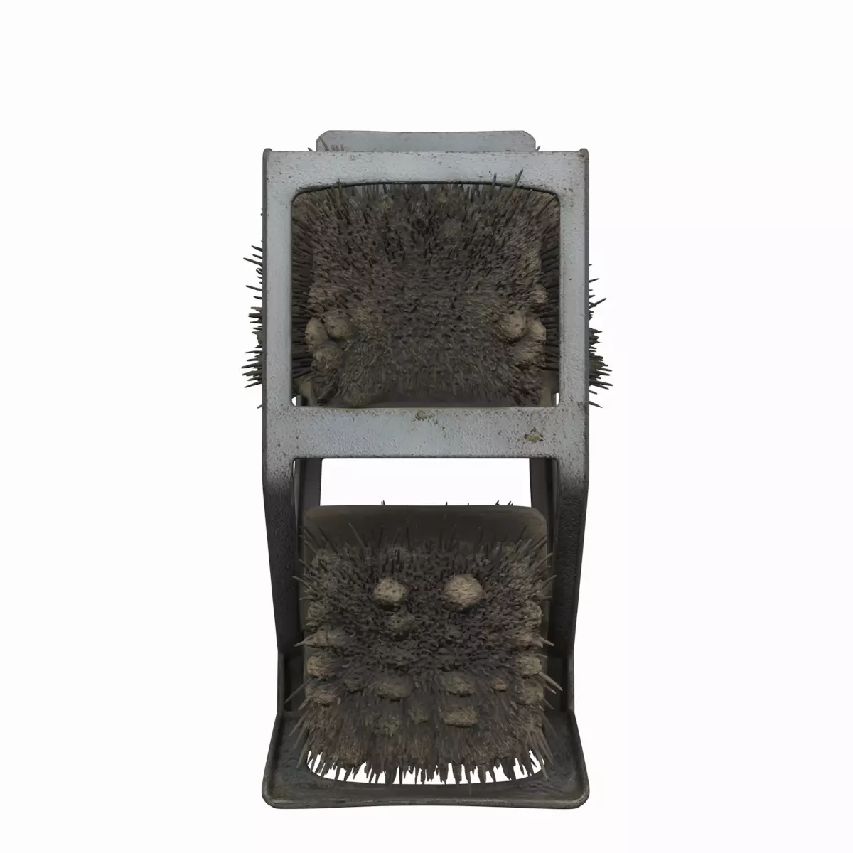Boot Cleaning Brush Station with Mud 3D Model 3D model