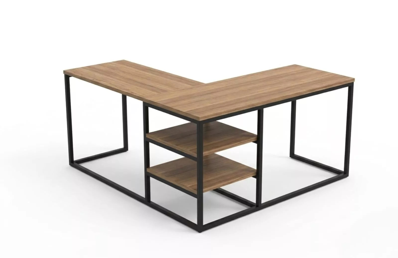Industrial Desk type J 3D model 3D model