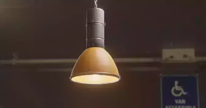 Raw Metal  Orange Industrial Low-poly 3D model
