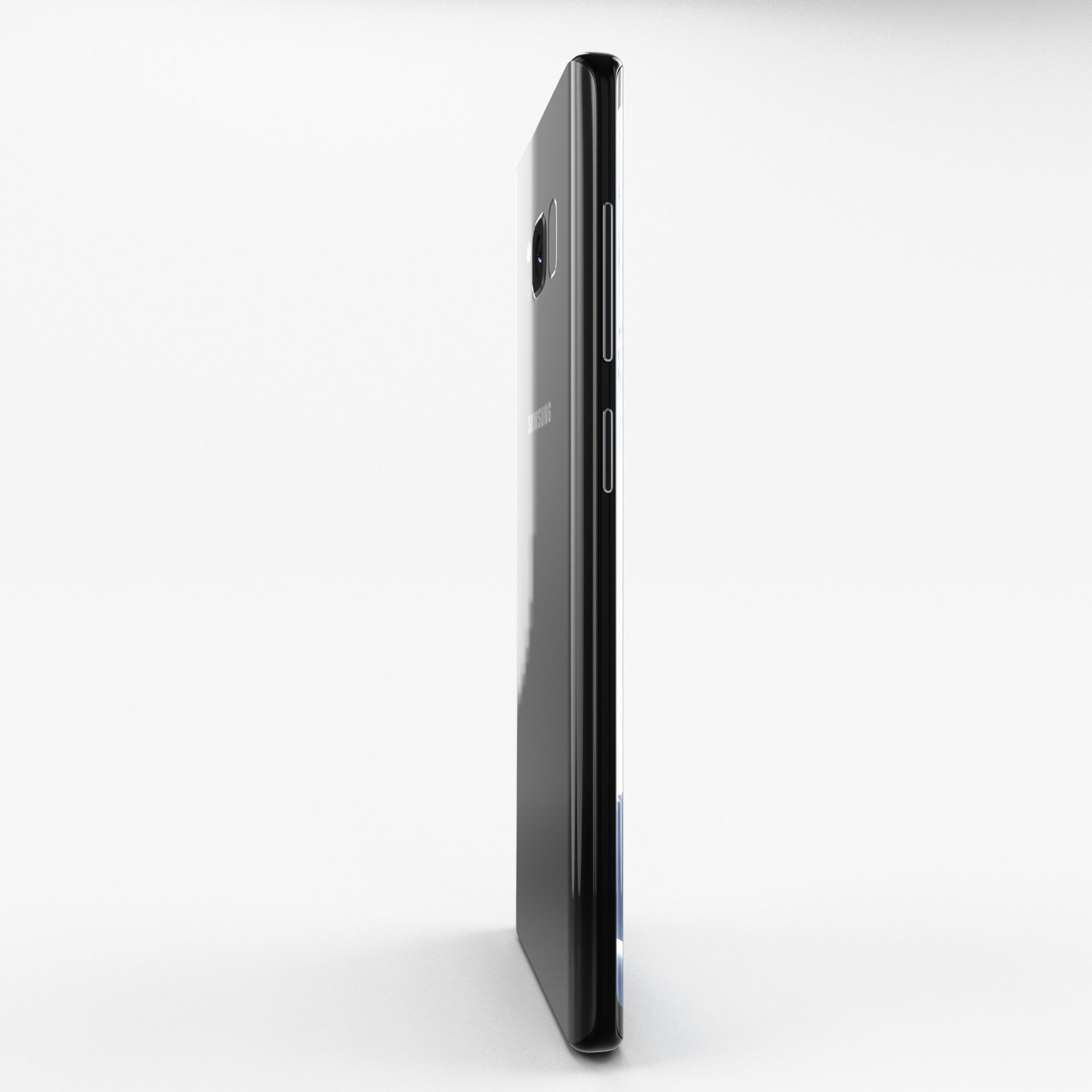 Samsung Galaxy S8 Midnight Black Low-poly 3D model_6