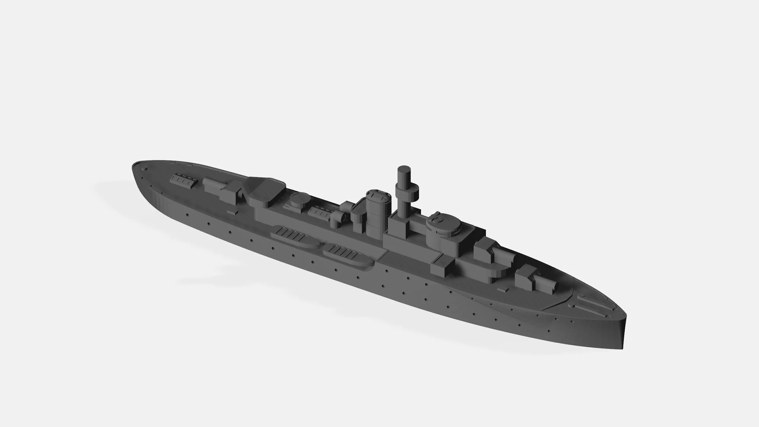 HNLMS Flores 3D print model